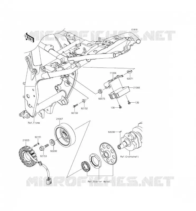 G&Eacute;N&Eacute;RATEUR Kawasaki MOTOS 800 2014 Z800 ABS  ZR800BEF