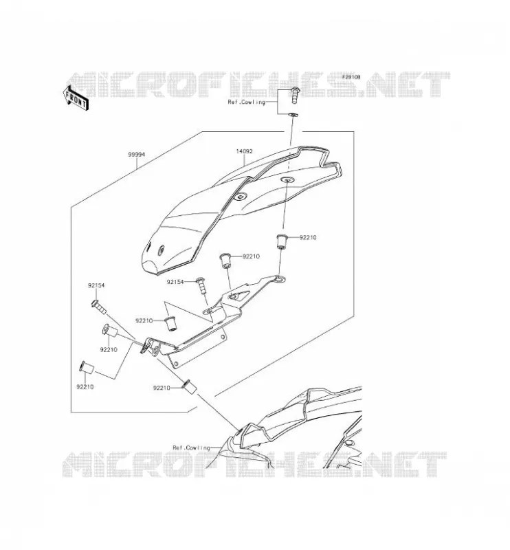 ACCESSOIRE(COUVRE COMPTEUR) Kawasaki MOTOS 800 2014 Z800 ABS  ZR800BEF