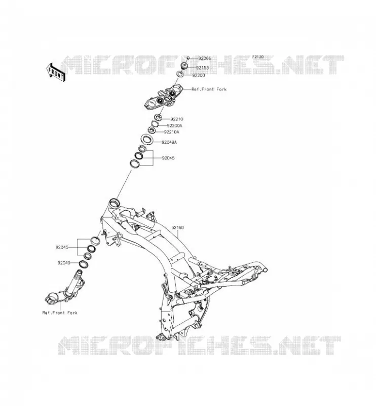 CH&Acirc;SSIS Kawasaki MOTOS 800 2014 Z800 ABS  ZR800BEF