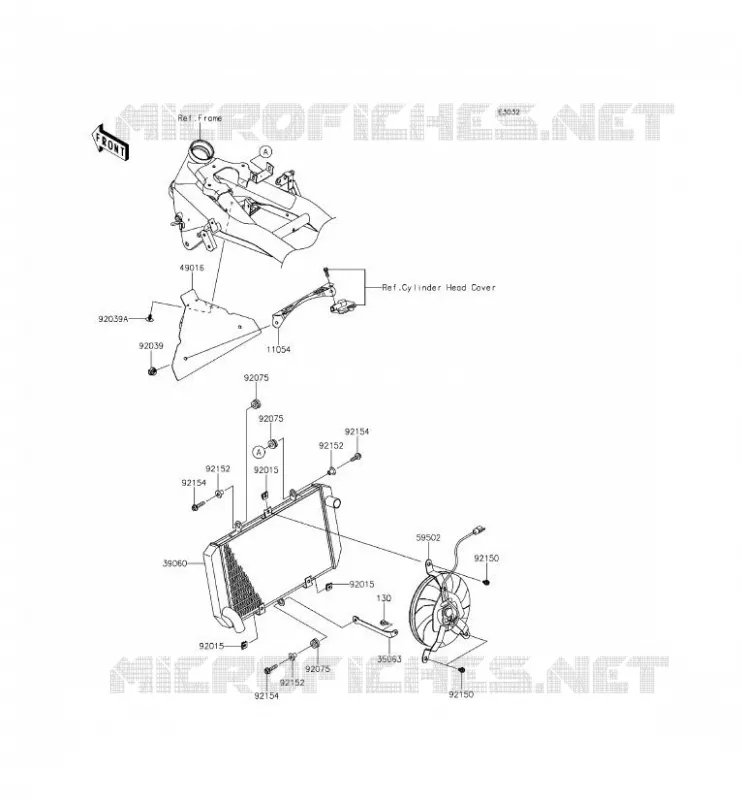 RADIATEUR Kawasaki MOTOS 800 2014 Z800 ABS  ZR800BEF
