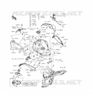 RESERVOIR CARBURANT pour Kawasaki Z800 ABS 2015