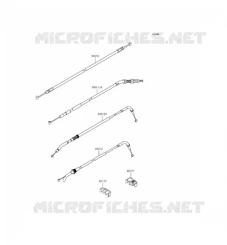 CABLES Kawasaki MOTOS 800 2013 Z800  ZR800CDS