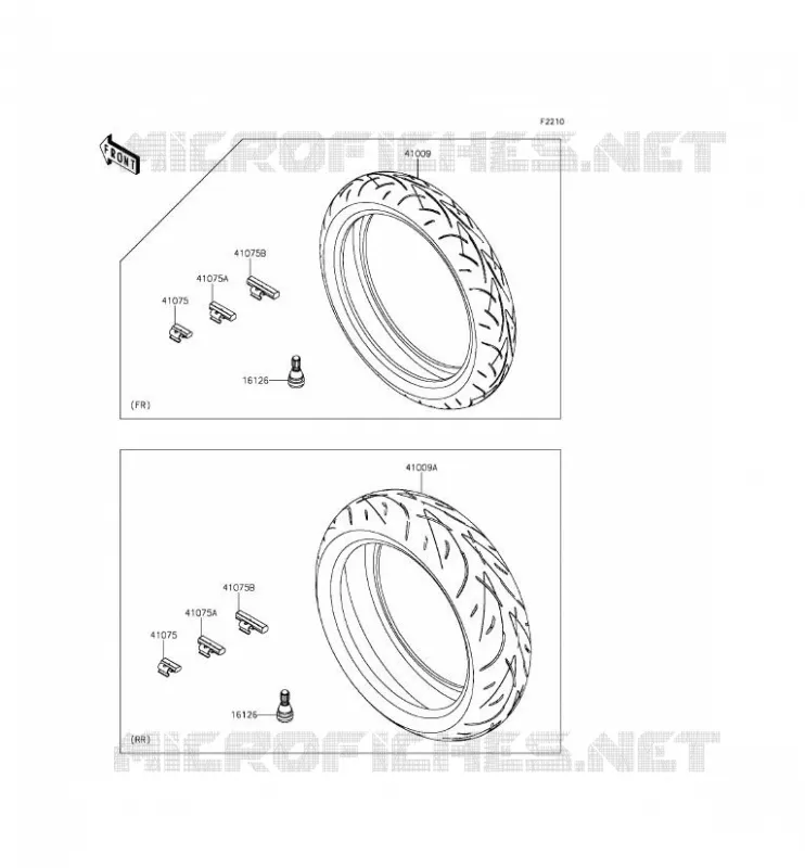 PNEUS Kawasaki MOTOS 800 2013 Z800  ZR800CDS