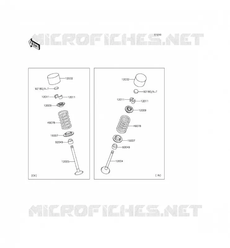 SOUPAPE Kawasaki MOTOS 800 2013 Z800  ZR800CDS
