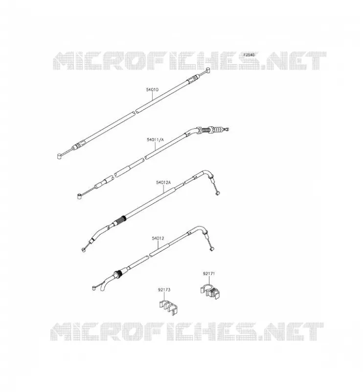 CABLES Kawasaki MOTOS 800 2013 Z800  ZR800CDS
