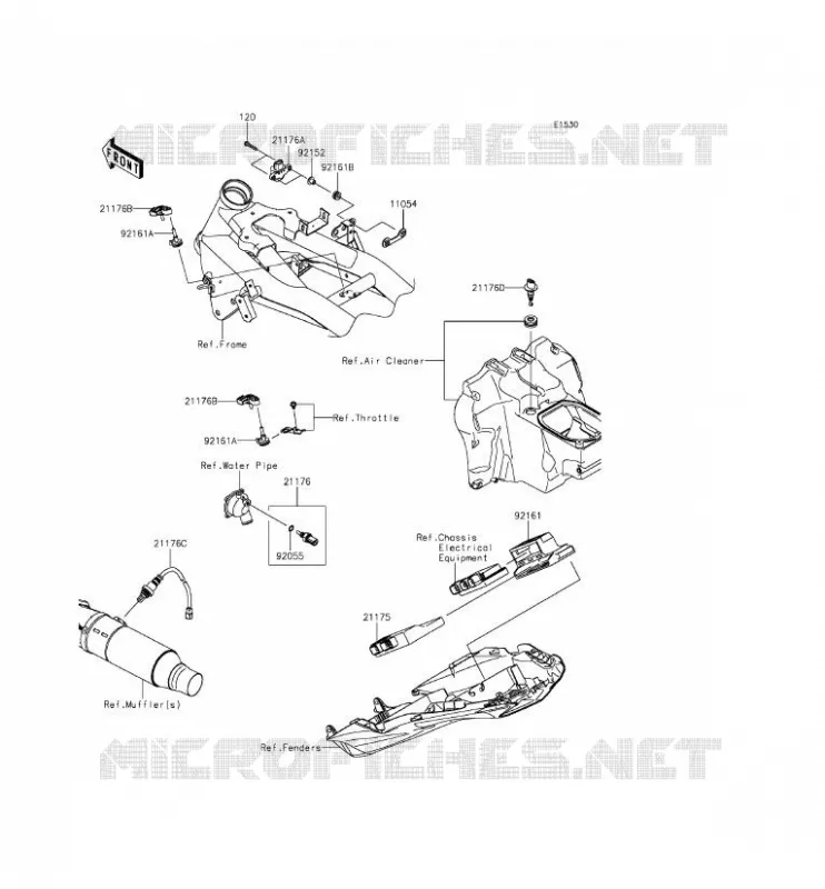 INJECTION CARBURANT Kawasaki MOTOS 800 2014 Z800  ZR800CEF