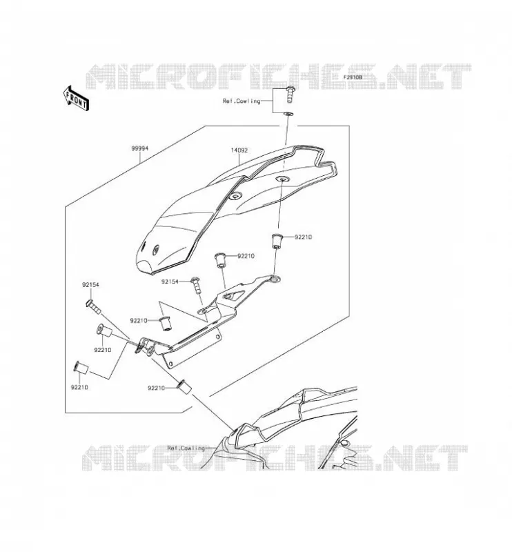 ACCESSOIRE(COUVRE COMPTEUR) Kawasaki MOTOS 800 2015 Z800  ZR800CFF