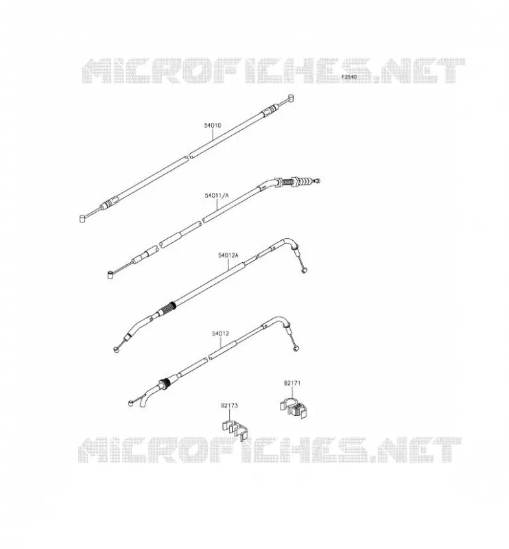CABLES Kawasaki MOTOS 800 2013 Z800 ABS  ZR800DDS