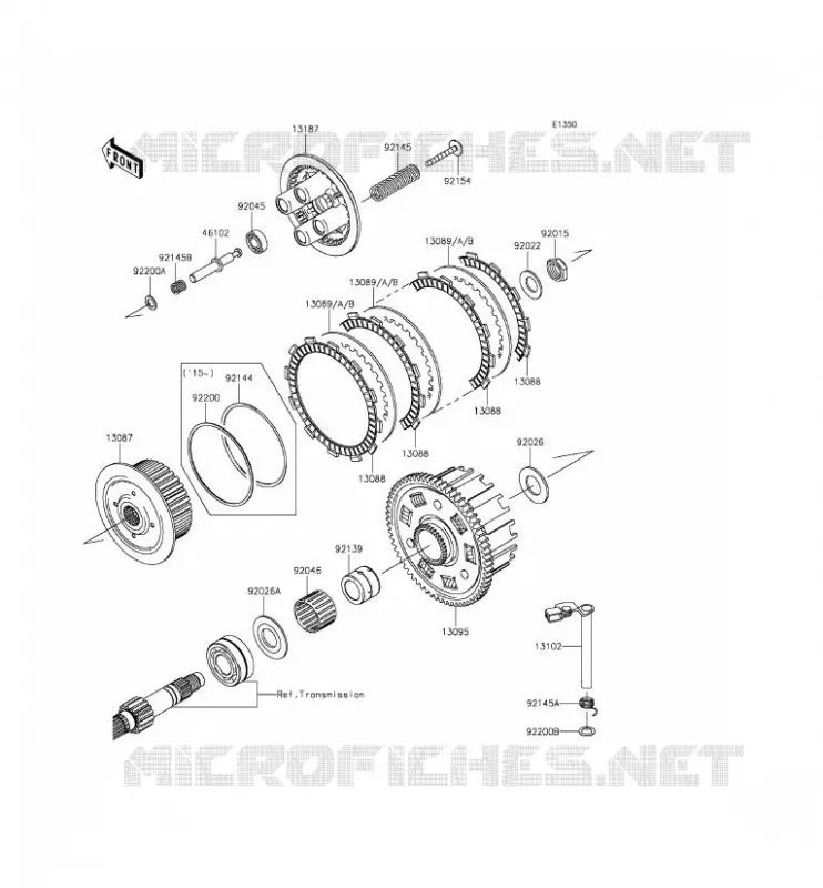 EMBRAYAGE Kawasaki MOTOS 800 2013 Z800 ABS  ZR800DDS
