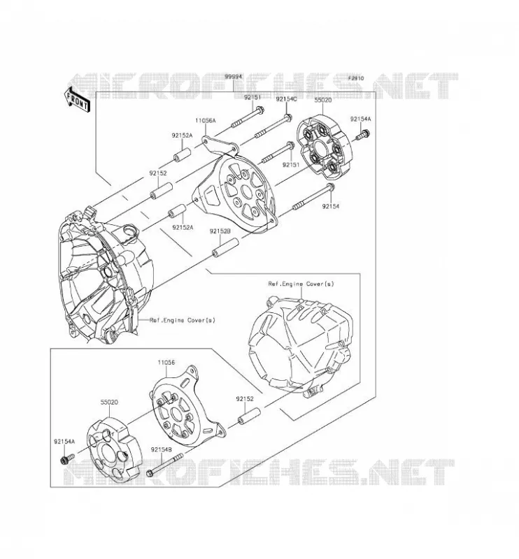 ACCESSOIRE (PROTECTION MOTEUR) Kawasaki MOTOS 800 2014 Z800 ABS  ZR800DEF