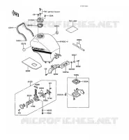 RESERVOIR CARBURANT pour Kawasaki GPZ1000RX 1988
