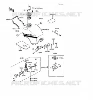 RESERVOIR CARBURANT pour Kawasaki GPZ1000RX 1988