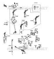 CONTACTEUR SERRURE/R&Eacute;FLECTEUR pour Kawasaki ZX-10 1988