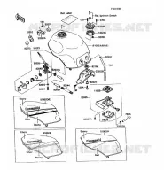 RESERVOIR CARBURANT pour Kawasaki ZX-10 1988