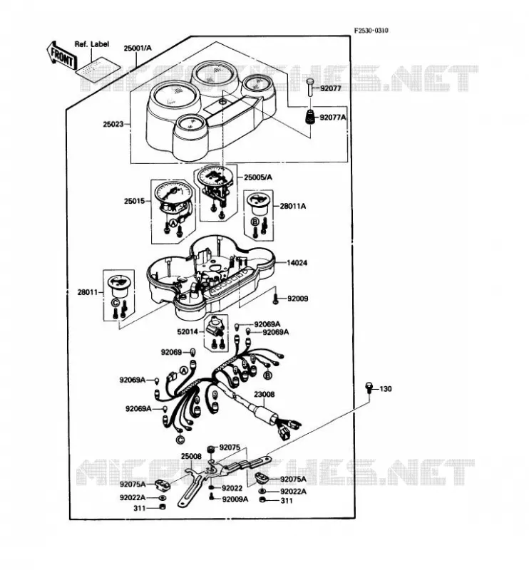 COMPTEURS Kawasaki MOTOS 1000 1989 ZX-10  ZX1000-B2