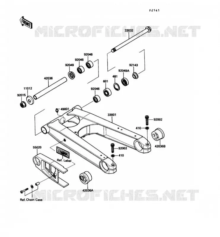 BRAS OSCILLANT Kawasaki MOTOS 1000 1990 ZX-10  ZX1000-B3