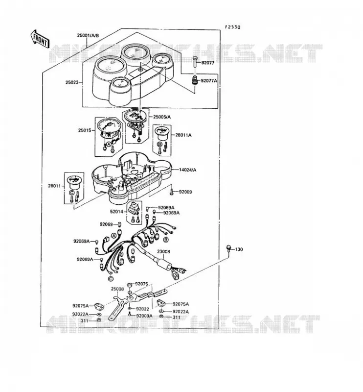 COMPTEURS Kawasaki MOTOS 1000 1990 ZX-10  ZX1000-B3