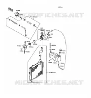 RADIATEUR(RESERVOIR) pour Kawasaki ZX-10 1990