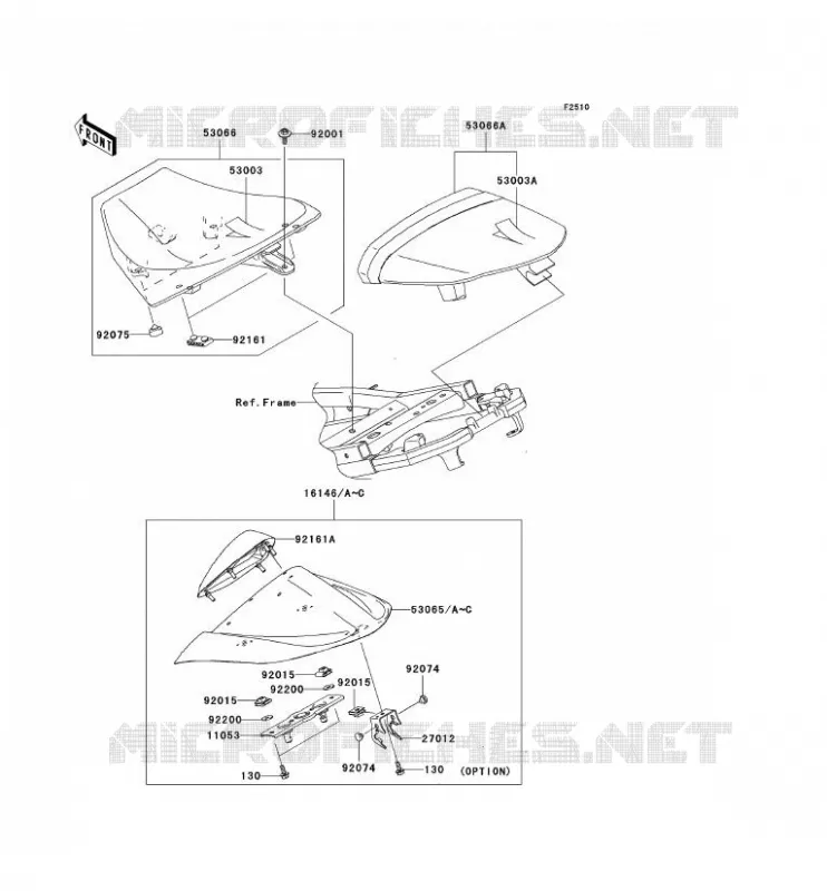 SELLE Kawasaki MOTOS 1000 2004 NINJA ZX-10R  ZX1000-C1