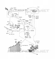 SYSTEME D'EVAPORATION CARBURANT(CA) pour Kawasaki NINJA ZX-10R 2006