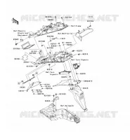 GARDE BOUE ARRI&Egrave;RE pour Kawasaki NINJA ZX-10R 2006