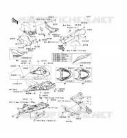CACHE LAT&Eacute;RAL/GARDE CHAINE pour Kawasaki NINJA ZX-10R 2007