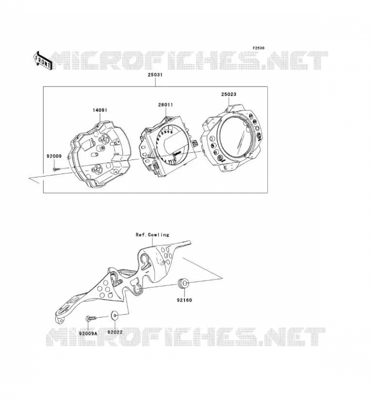 COMPTEURS Kawasaki MOTOS 1000 2007 NINJA ZX-10R  ZX1000D7F