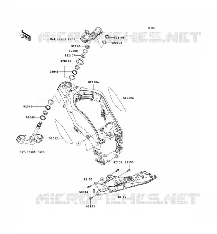 CH&Acirc;SSIS Kawasaki MOTOS 1000 2007 NINJA ZX-10R  ZX1000D7F