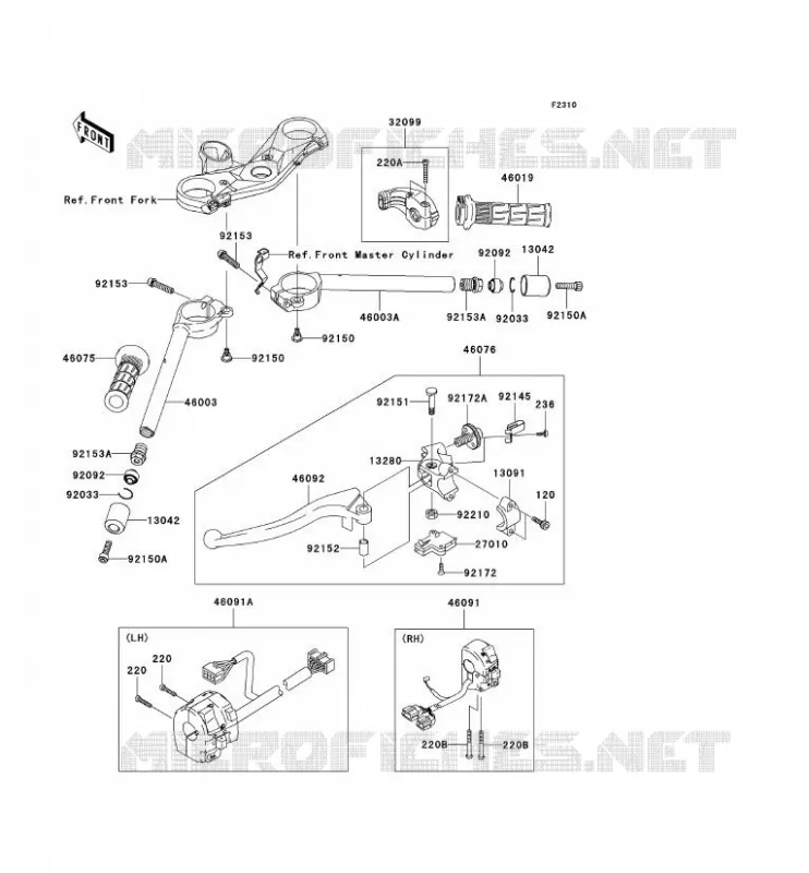 GUIDON Kawasaki MOTOS 1000 2007 NINJA ZX-10R  ZX1000D7FA