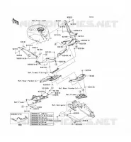 CACHE LAT&Eacute;RAL/GARDE CHAINE pour Kawasaki NINJA ZX-10R 2008