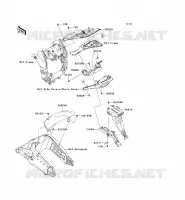 GARDE BOUE ARRI&Egrave;RE pour Kawasaki NINJA ZX-10R 2009