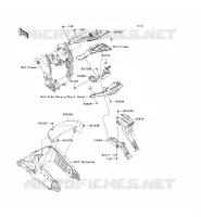 GARDE BOUE ARRI&Egrave;RE pour Kawasaki NINJA ZX-10R 2009