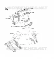 GARDE BOUE ARRI&Egrave;RE pour Kawasaki NINJA ZX-10R 2009