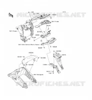 GARDE BOUE ARRI&Egrave;RE pour Kawasaki NINJA ZX-10R 2009