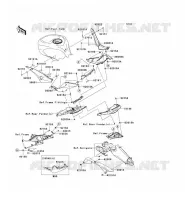 CACHE LAT&Eacute;RAL/GARDE CHAINE pour Kawasaki NINJA ZX-10R 2010