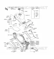 RESERVOIR CARBURANT pour Kawasaki Z1000SX 2011