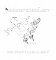 GARDE BOUE AVANT pour Kawasaki Z1000SX 2012