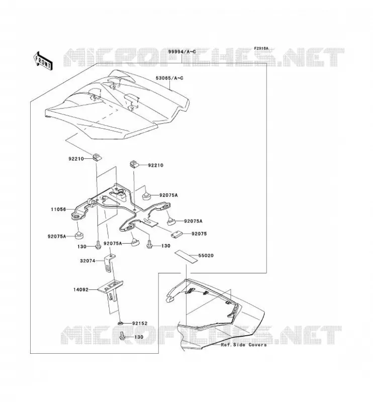 ACCESSOIRE (COUVRE SELLE) Kawasaki MOTOS 1000 2012 Z1000SX  ZX1000GCF