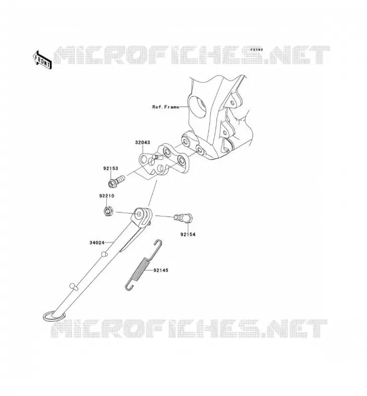 BEQUILLES Kawasaki MOTOS 1000 2012 Z1000SX  ZX1000GCF