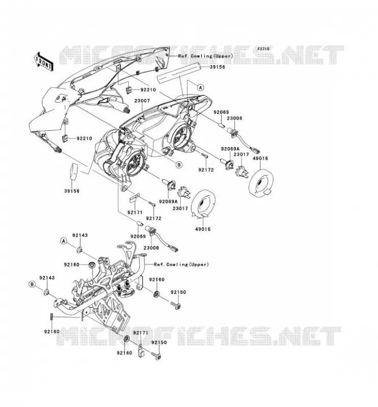 OPTIQUE(S) Kawasaki MOTOS 1000 2012 Z1000SX  ZX1000GCF