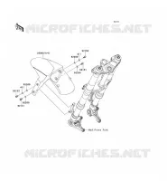 GARDE BOUE AVANT pour Kawasaki Z1000SX 2013