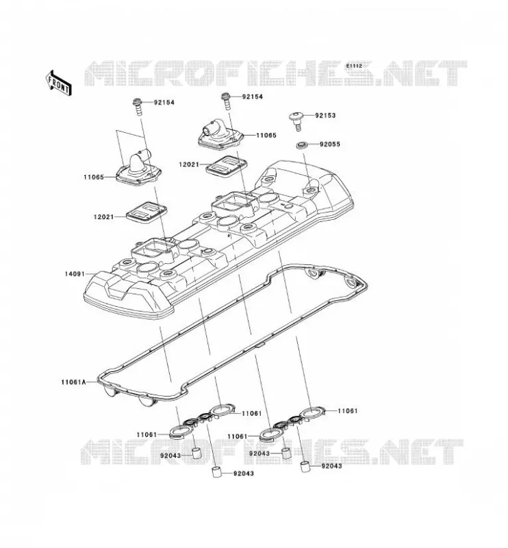 COUVRE CULASSE Kawasaki MOTOS 1000 2013 Z1000SX  ZX1000GDF