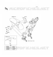 GARDE BOUE AVANT pour Kawasaki Z1000SX ABS 2011