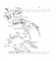 GARDE BOUE ARRI&Egrave;RE pour Kawasaki Z1000SX ABS 2012