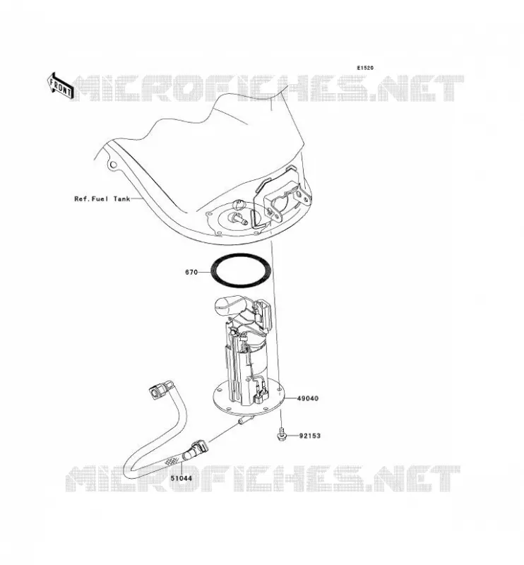 POMPE A ESSENCE Kawasaki MOTOS 1000 2012 Z1000SX ABS  ZX1000HCF