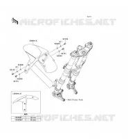 GARDE BOUE AVANT pour Kawasaki Z1000SX ABS 2012