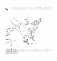 GARDE BOUE AVANT pour Kawasaki Z1000SX ABS 2012
