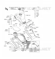 RESERVOIR CARBURANT pour Kawasaki Z1000SX ABS 2013