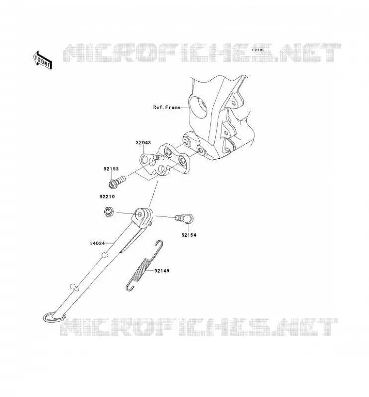 BEQUILLES Kawasaki MOTOS 1000 2013 Z1000SX ABS  ZX1000HDF