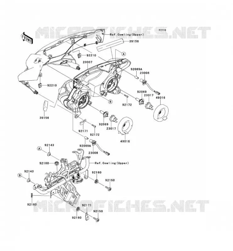 OPTIQUE(S) Kawasaki MOTOS 1000 2013 Z1000SX ABS  ZX1000HDF